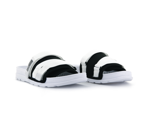 76696-102-M | SOLEA SLIDE | WHITE/BLACK