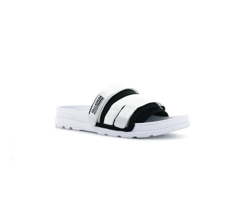 76696-102-M | SOLEA SLIDE | WHITE/BLACK