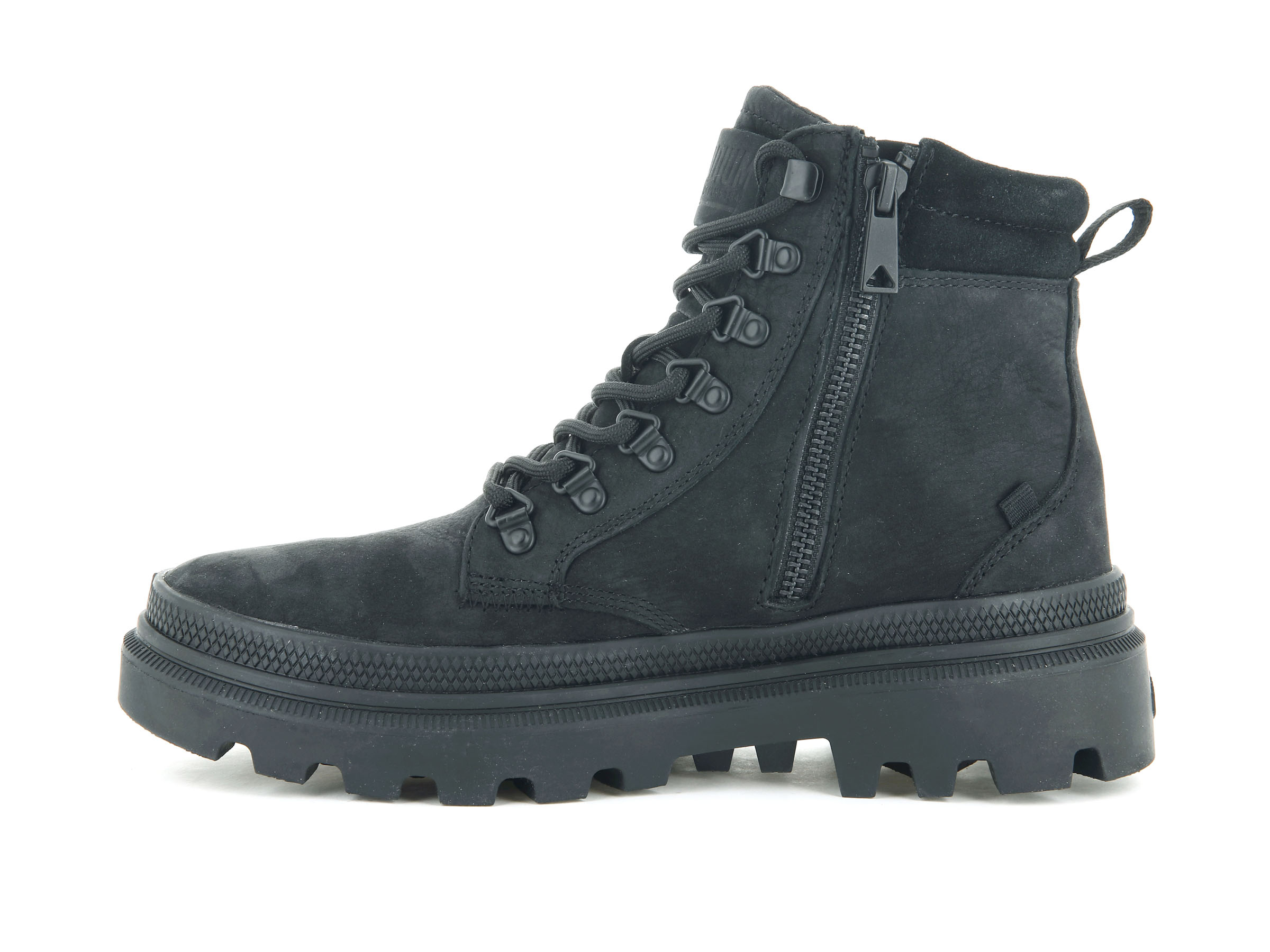 97978-001-M | PALLATROOPER HIKER NUBUCK | BLACK/BLACK