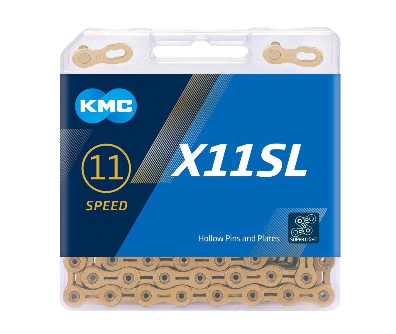 KMC X11SL SuperLight 11 Speed Chain - Gold 116L