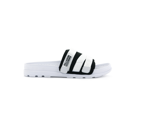 76696-102-M | SOLEA SLIDE | WHITE/BLACK