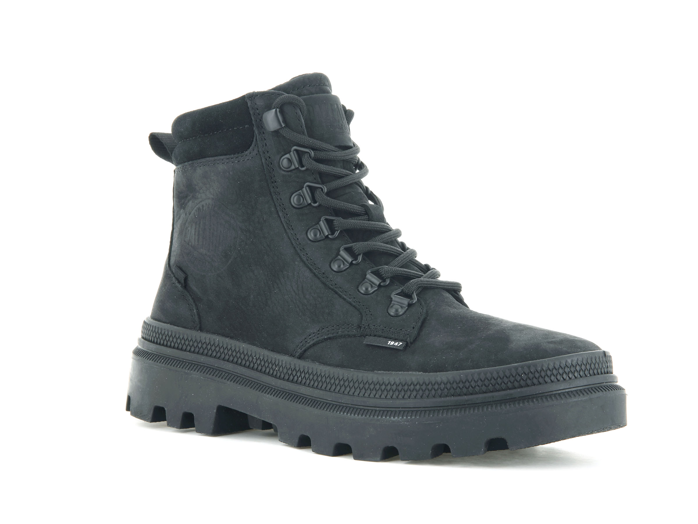 97978-001-M | PALLATROOPER HIKER NUBUCK | BLACK/BLACK