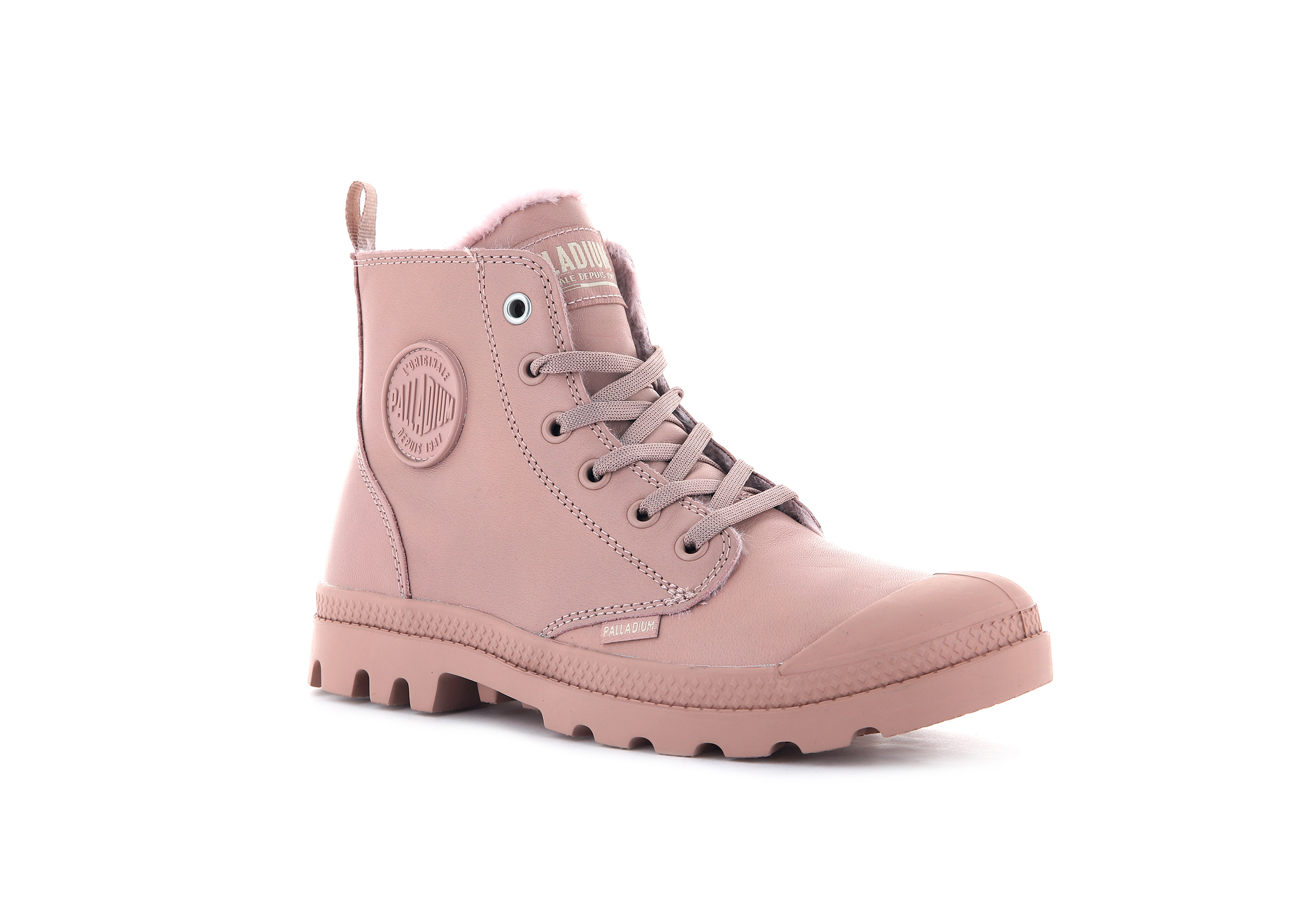 97223-635-M | PAMPA HI ZIP LEATHER S | MISTY ROSE