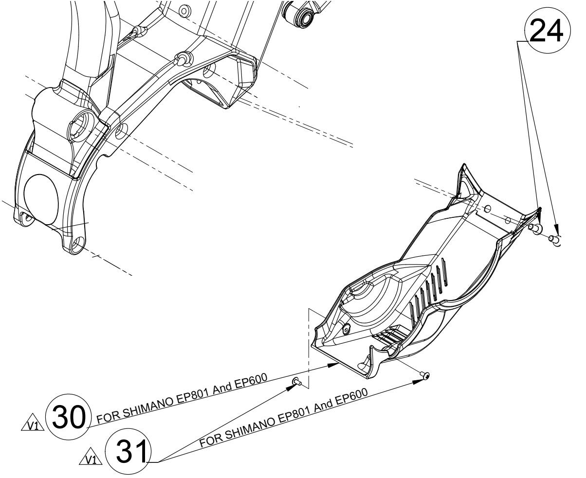 Drive Unit-Motor Cover for Siskiu Te DU-EP801-EP600